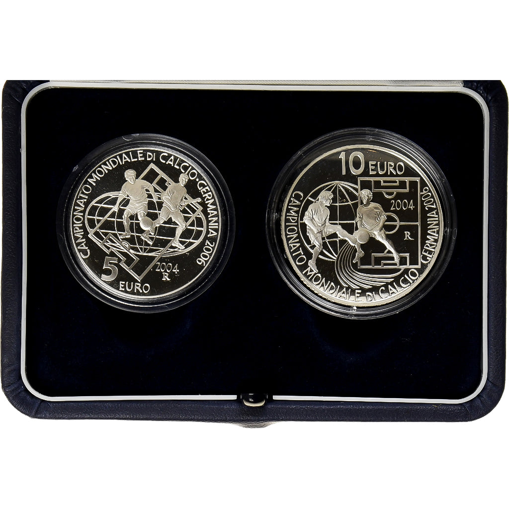 San Marino, 5 Euro and 10 Euro, Coupe du Monde en Allemagne - 2006, 2004, Set