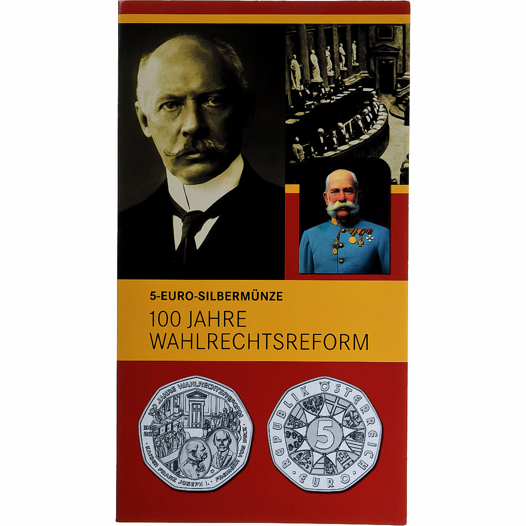Autriche, 5 Euro, Universal Male Suffrage, 2007, Vienna, FDC, Argent, KM:3144
