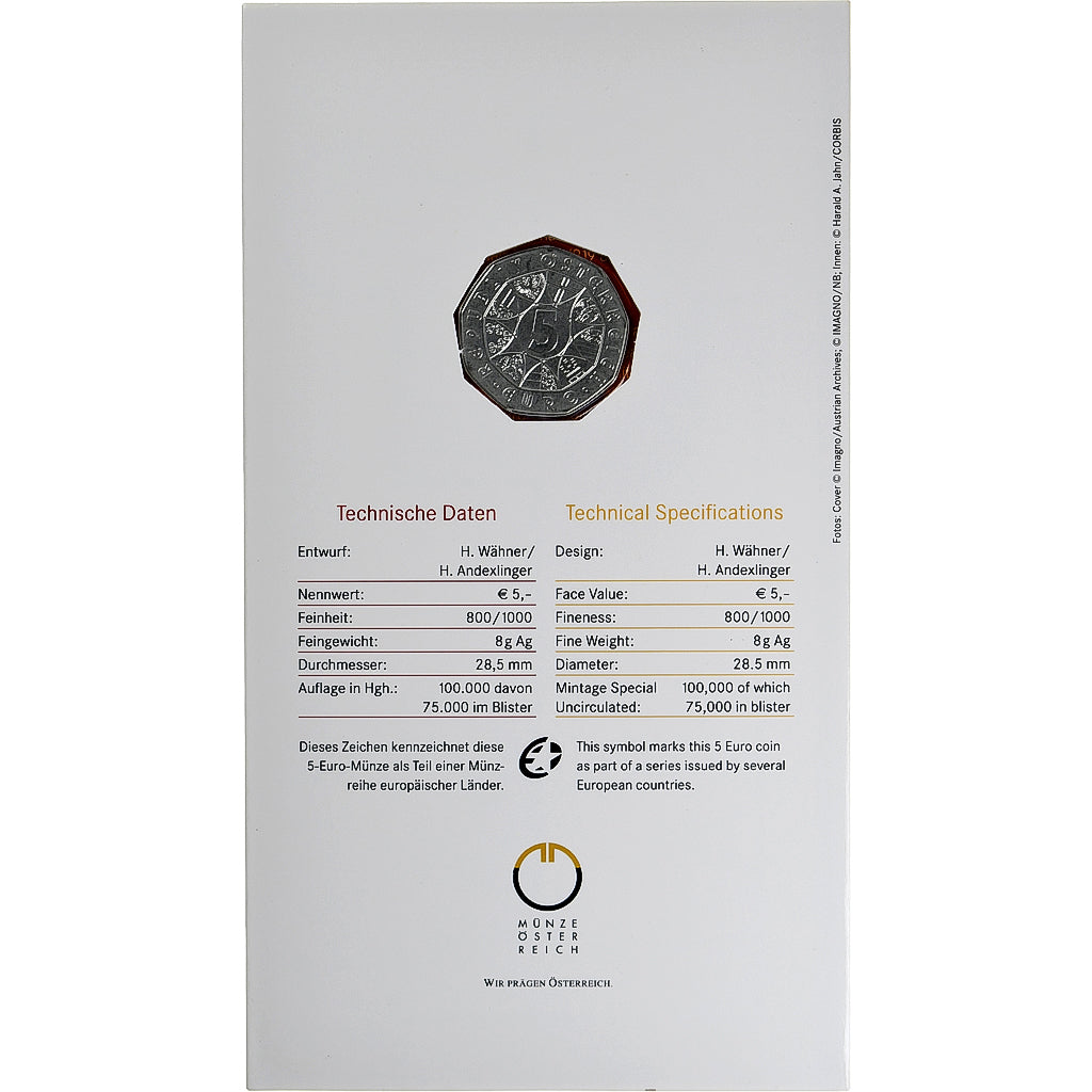 Autriche, 5 Euro, Universal Male Suffrage, 2007, Vienna, FDC, Argent, KM:3144