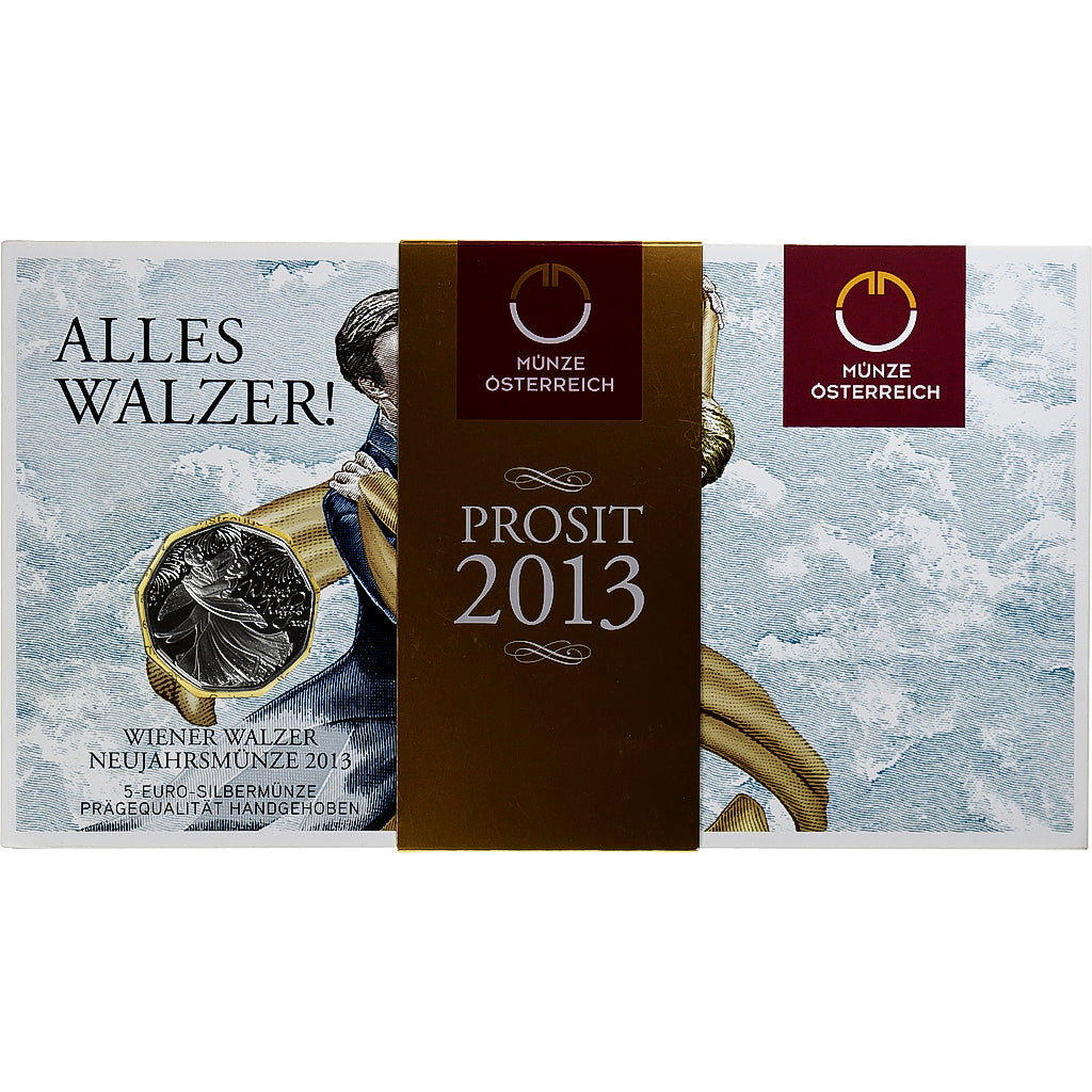 Oostenrijk, 5 Euro, Valse de Vienne, 2013, Vienna, FDC, Zilver, KM:3216a
