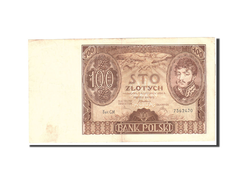 Geldschein, Polen, 100 Zlotych, 1934, 1934-11-09, KM:75a, SS
