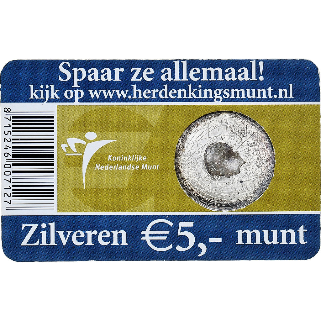 Niederlande, 5 Euro, 2006, Utrecht, STGL, Silber, KM:255
