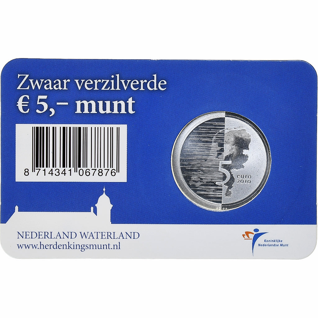 Niederlande, 5 Euro, 2010, Utrecht, STGL, Silver Plated Copper, KM:287a