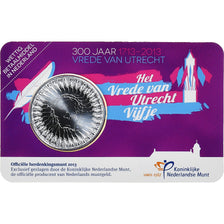 Netherlands, 5 Euro, 300 Years Peace of Utrecht, 2013, MS(65-70), Silver Plated