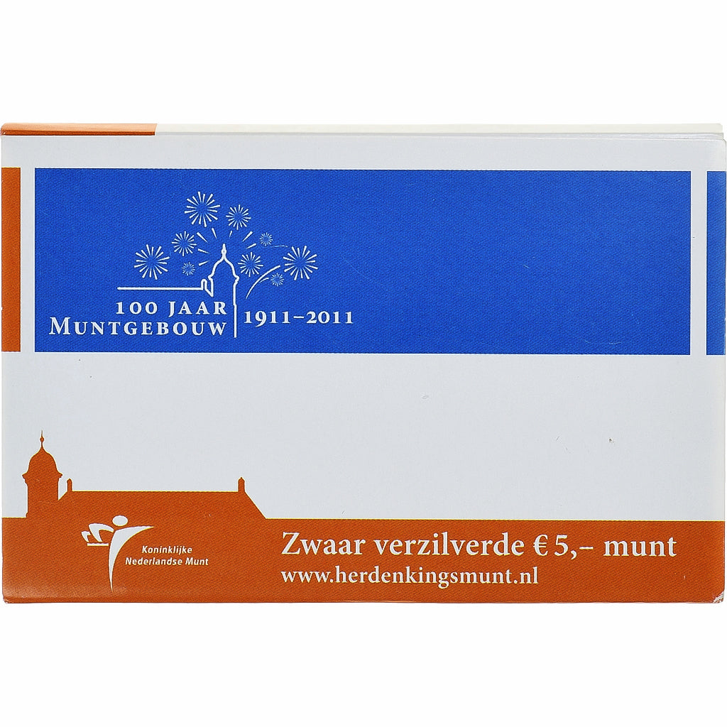 Holandia, 5 Euro, Dutch Royal Mint, 2011, MS(65-70), Srebro platerowane