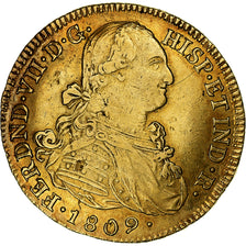 Moneta, Colombia, 8 Escudos, 1809, Popayan, BB+, Oro, KM:66.2