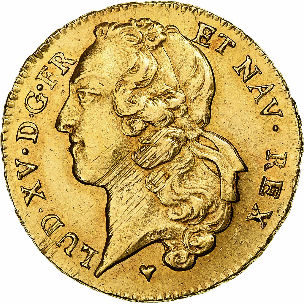 Moneta, Francja, Louis XV, Double louis d'or au bandeau, 2 Louis D'or, 1760