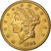 Moneta, USA, Liberty Head, $20, Double Eagle, 1880, U.S. Mint, San Francisco