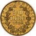 Coin, ITALIAN STATES, PAPAL STATES, Pius IX, 20 Lire, 1868, Roma, EF(40-45)