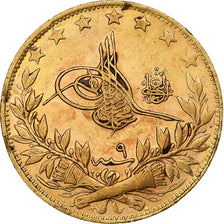 Coin, Turkey, Muhammad V, 100 Kurush, 1911/AH1327, Qustantiniyah, EF(40-45)