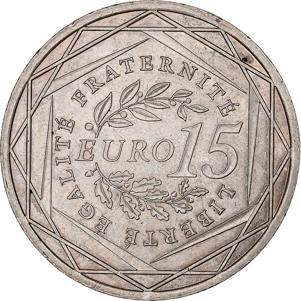 Francja, 15 Euro, 2008, AU(55-58), Srebro, Gadoury:2, KM:1535