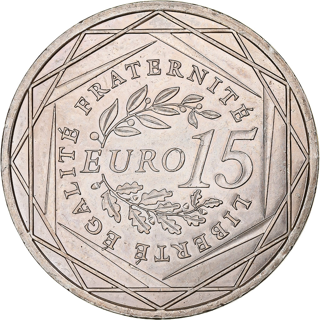 Francja, 15 Euro, 2008, MS(60-62), Srebro, Gadoury:2, KM:1535