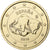 Hiszpania, 2 Euro, Grotte d'Altamira, 2015, Madrid, gold-plated coin, AU(50-53)