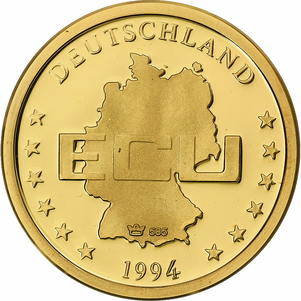 Niemcy, medal, Konrad Adenauer, 1994, MS(65-70), Złoto