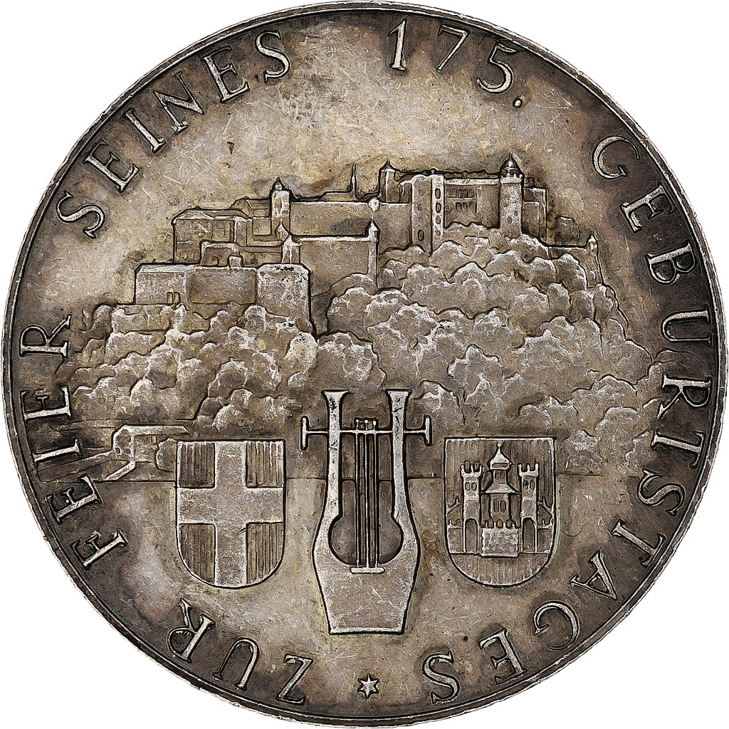 Francja, medal, Wolfgang Amadeus Mozart, Sztuka i Kultura, 1931, Hartig
