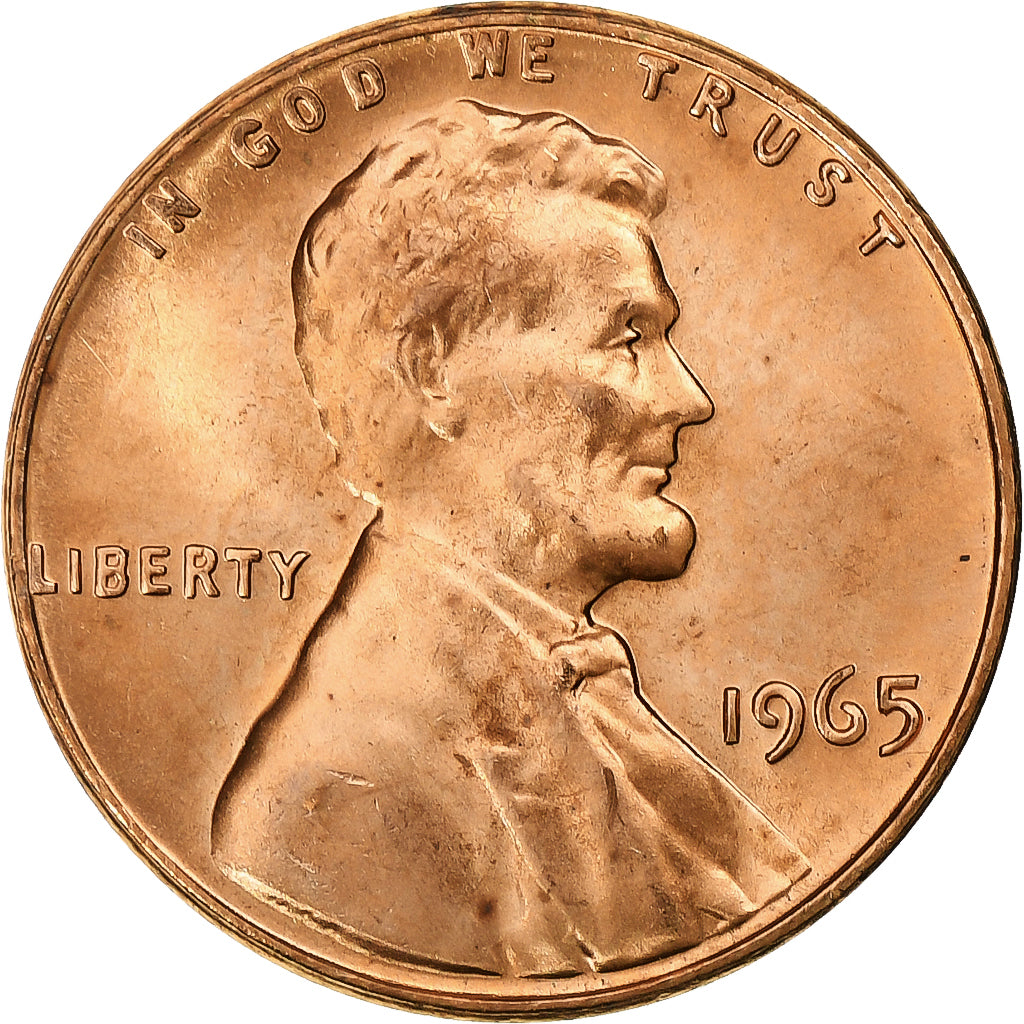 Coin, United States, Lincoln Cent, Cent, U.S. Mint, Philadelphia, MS(65-70)