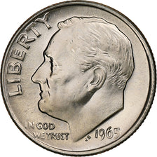 Coin, United States, Roosevelt Dime, Dime, 1965, U.S. Mint, Philadelphia