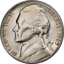Coin, United States, Jefferson Nickel, 5 Cents, 1965, U.S. Mint, MS(65-70)