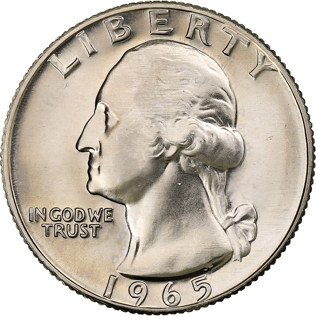 Moneta, USA, Washington Quarter, Quarter, 1965, U.S. Mint, Philadelphia