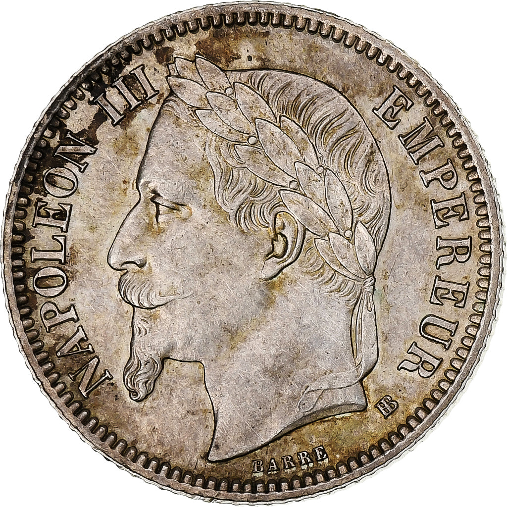 Moneta, Francia, Napoleon III, Napoléon III, Franc, 1866, Strasbourg, SPL