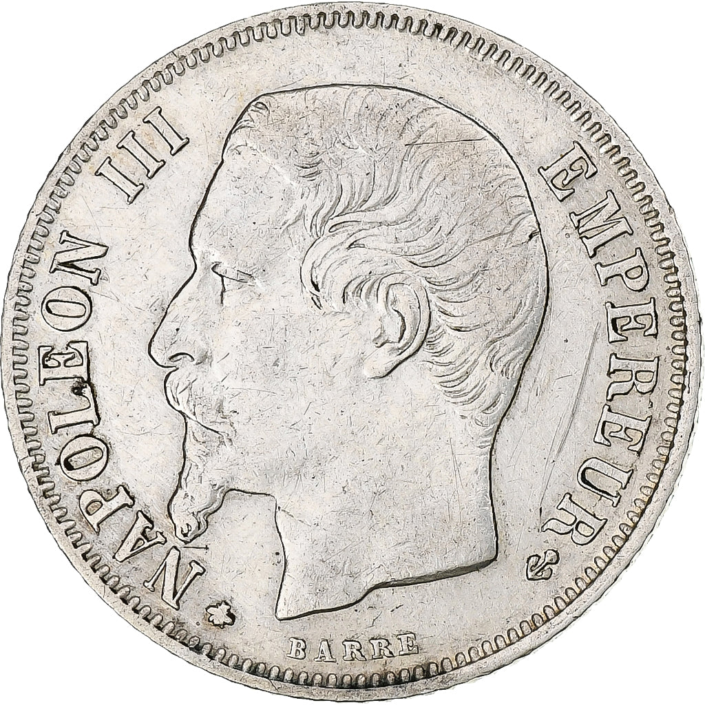 Moneta, Francia, Napoleon III, Napoléon III, Franc, 1859, Strasbourg, BB