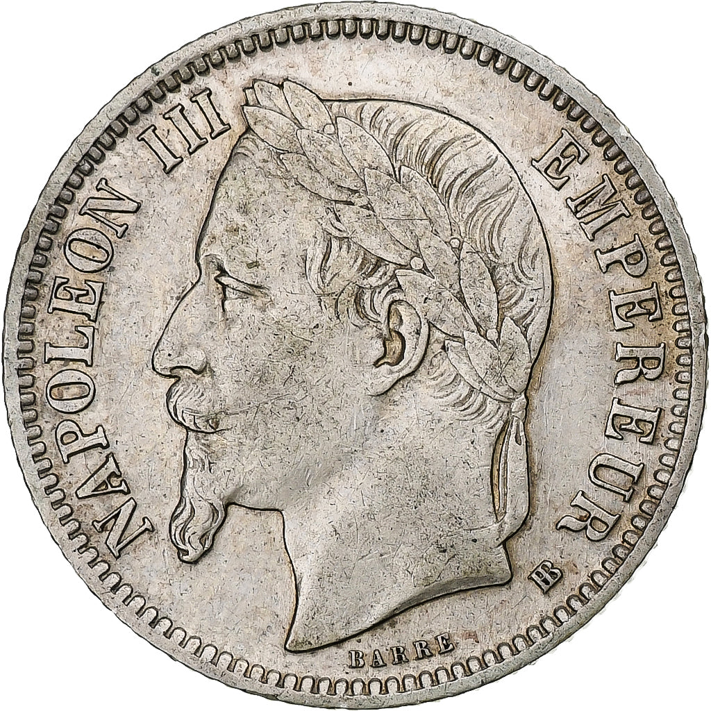 Moneta, Francja, Napoleon III, Napoléon III, Franc, 1868, Strasbourg