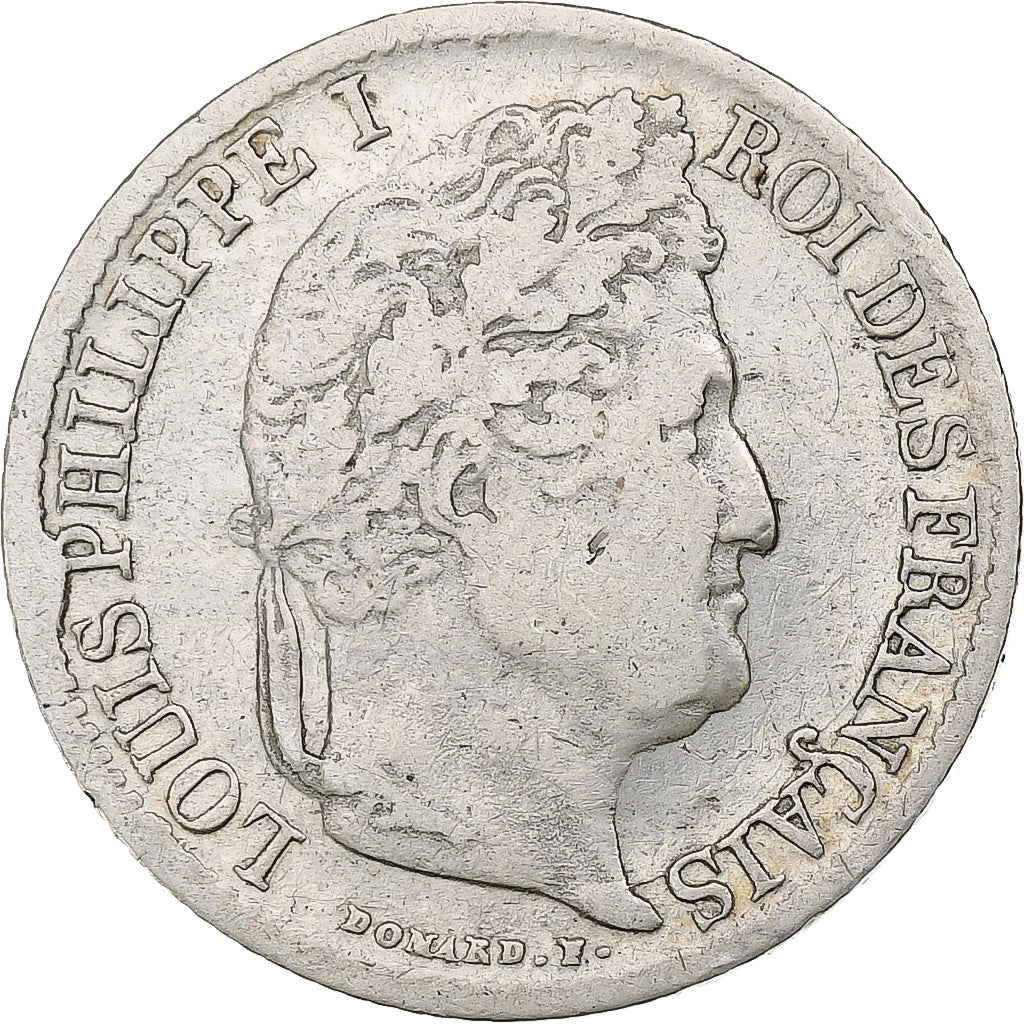 Moneta, Francja, Louis-Philippe, 1/2 Franc, 1842, Strasbourg, VF(20-25), Srebro