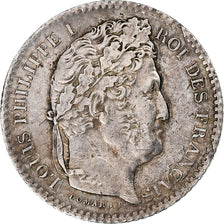 Moneta, Francja, Louis-Philippe, 25 Centimes, 1845, Strasbourg, AU(50-53)