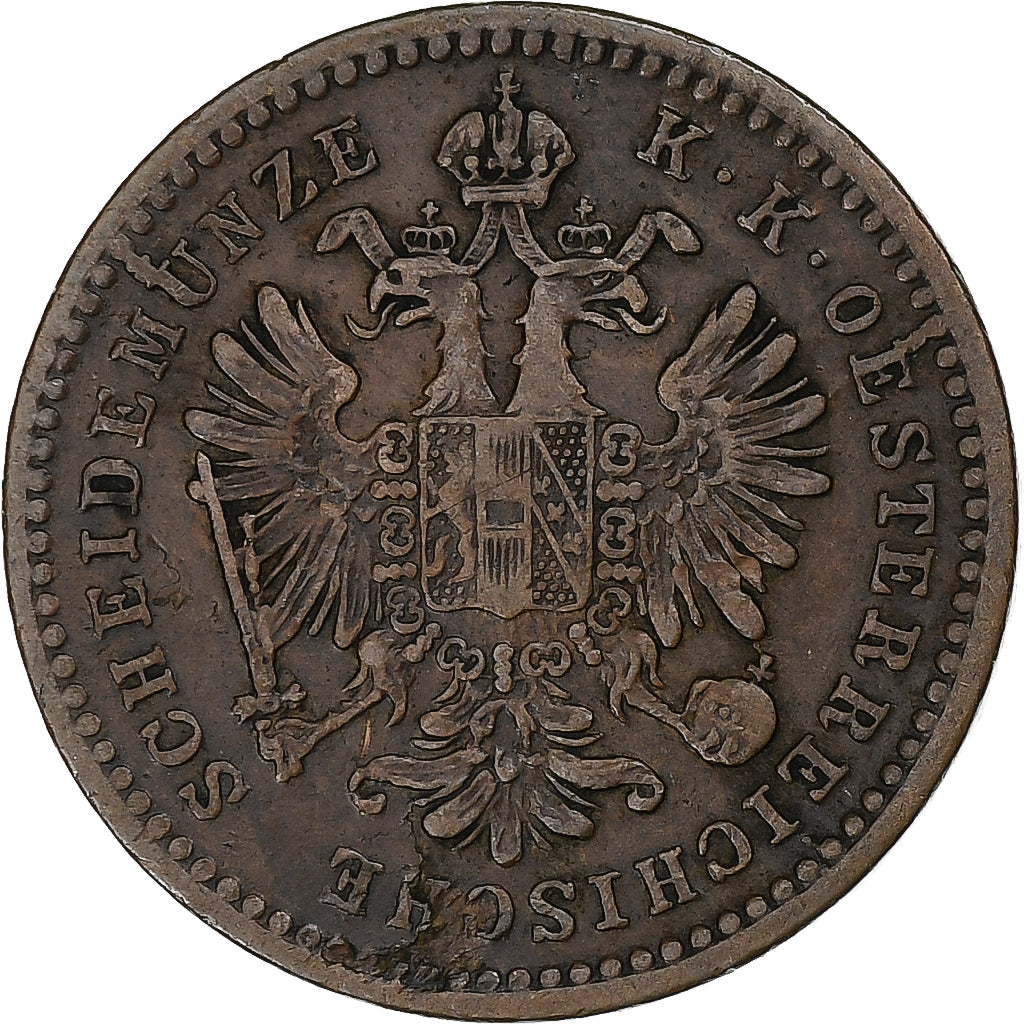 Münze, Österreich, Franz Joseph I, Kreuzer, 1878, S+, Kupfer, KM:2186