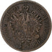 Münze, Österreich, Franz Joseph I, Kreuzer, 1878, S+, Kupfer, KM:2186