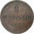 German States, BAVARIA, Ludwig I, Pfennig, 1843, Munich, Copper, VF(30-35)