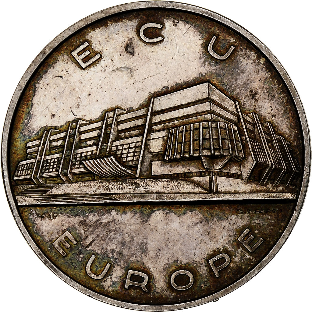 France, Medal, PARLEMENT EUROPEEN - STRASBOURG, 1979, MS(60-62), Silver