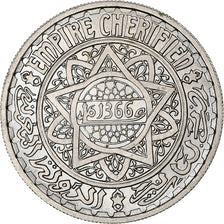 Munten, Marokko, 10 Francs, AH 1366/1947, Paris, ESSAI, FDC, Cupro-nikkel