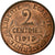 Moneta, Francja, Dupuis, 2 Centimes, 1913, Paris, AU(55-58), Bronze, Gadoury:107