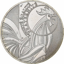 Francja, 10 Euro, Monnaie de Paris, Coq, 2015, MS(60-62), Srebro, Gadoury:EU727