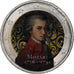 Österreich, 2 Euro, Mozart, Colourized, UNZ, Bi-Metallic, KM:New