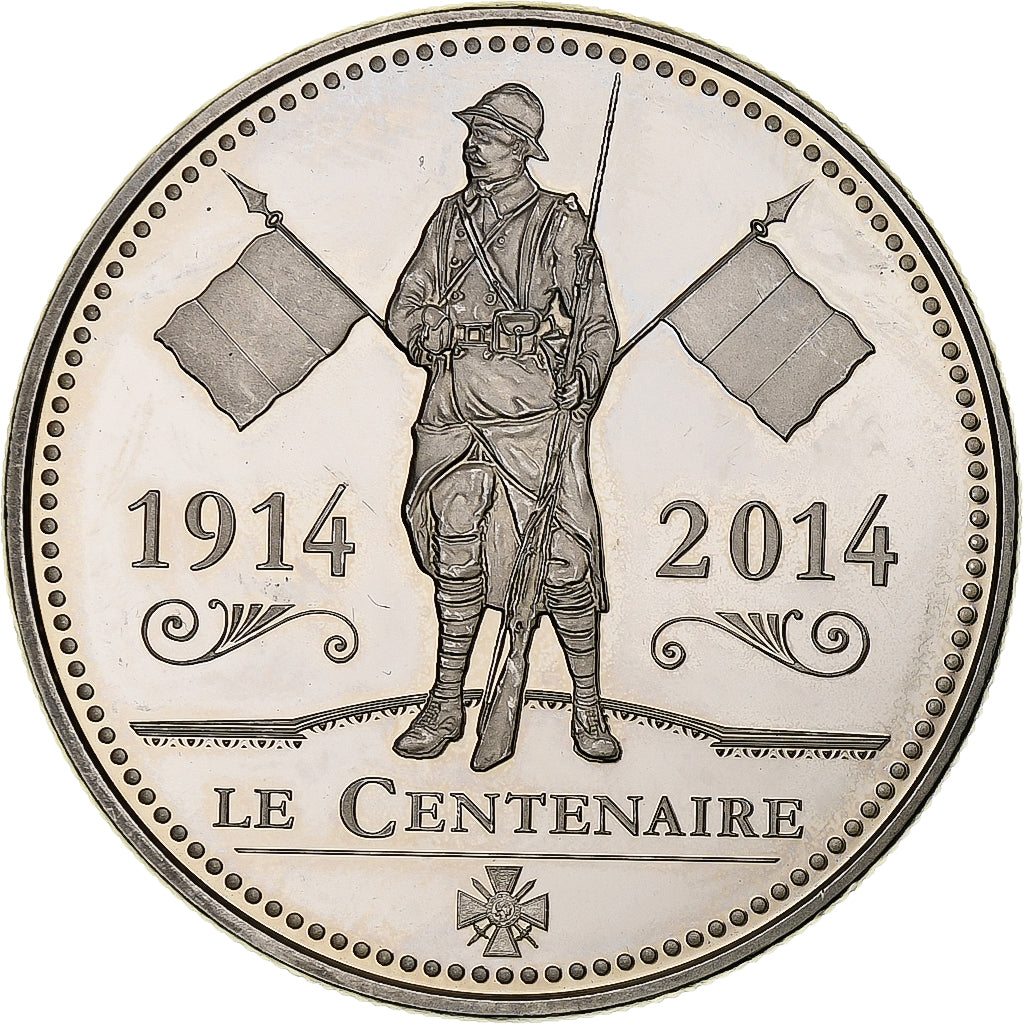 Frankrijk, Medaille, Première Guerre Mondiale, Centenaire, History, 2014, UNC-