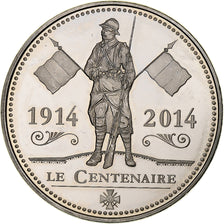 Frankrijk, Medaille, Première Guerre Mondiale, Centenaire, History, 2014, UNC-