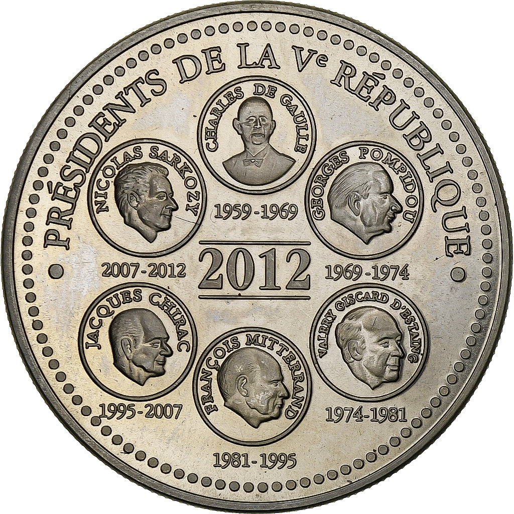 Francja, medal, Présidents de la Vème République, Elysée, Polityka