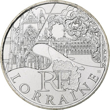 France, 10 Euro, Lorraine, 2011, Paris, MS(63), Silver, KM:1743