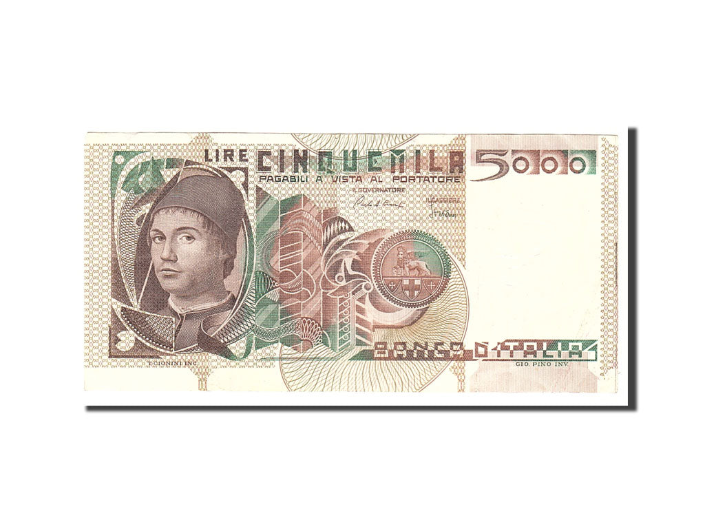 Banknote, Italy, 5000 Lire, 1983, 1983-10-19, KM:105c, EF(40-45)