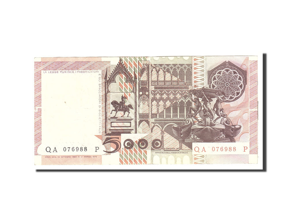 Banknote, Italy, 5000 Lire, 1983, 1983-10-19, KM:105c, EF(40-45)