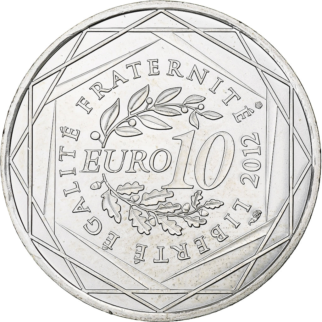France, 10 Euro, Lorraine, 2012, Paris, MS(63), Silver, KM:1888