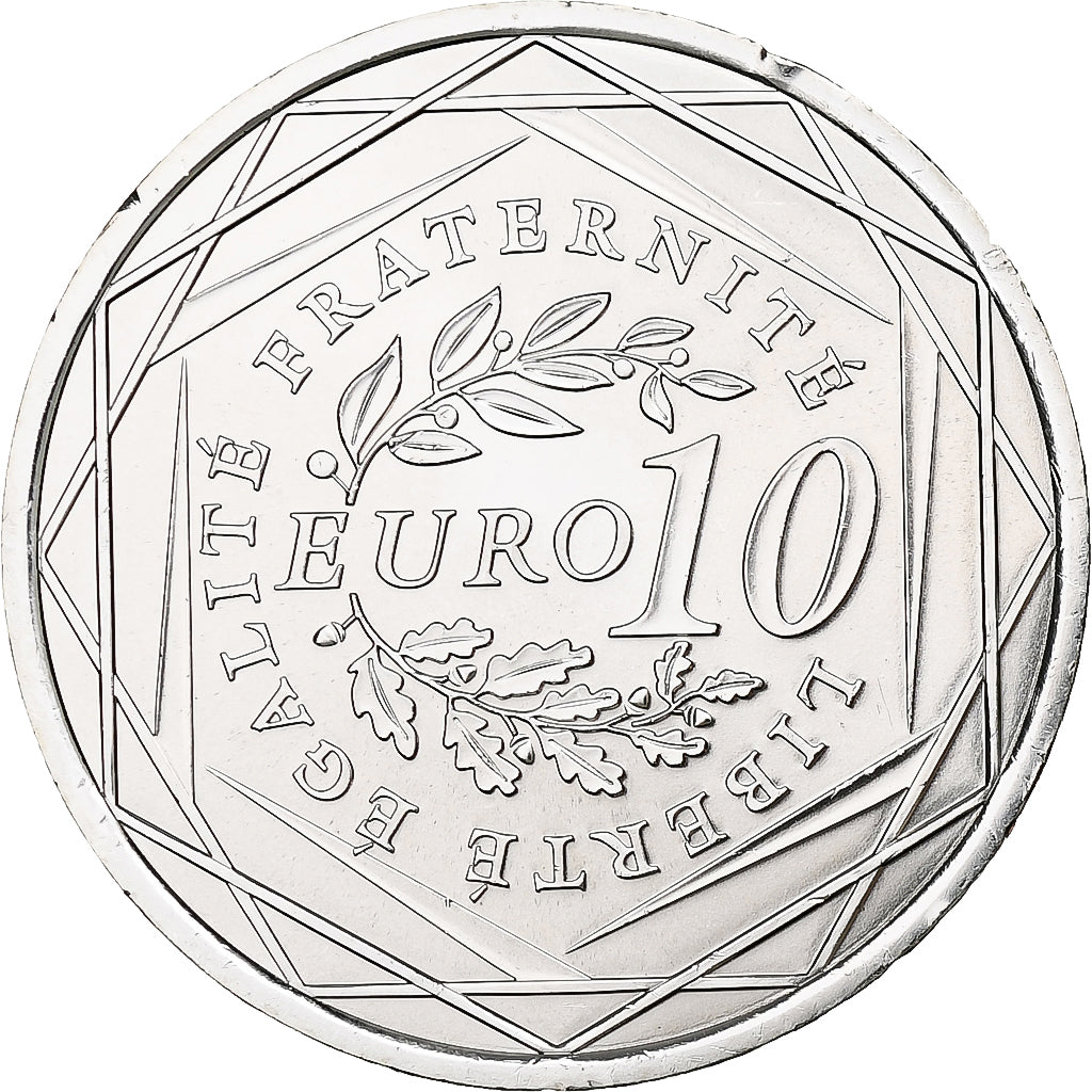 France, 10 Euro, 2009, MS(65-70), Silver, Gadoury:EU337, KM:1580