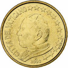 Vatikanstadt, 50 Euro Cent, 2003, Rome, UNZ, Messing, KM:346