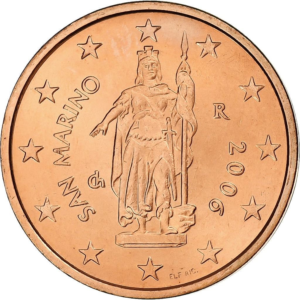 San Marino, 2 Euro Cent, 2006, Rome, MS(65-70), Copper Plated Steel, KM:441