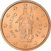 San Marino, 2 Euro Cent, 2006, Rome, MS(65-70), Copper Plated Steel, KM:441
