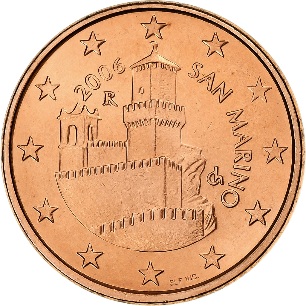 San Marino, 5 Euro Cent, 2006, Rome, MS(64), Copper Plated Steel, KM:442