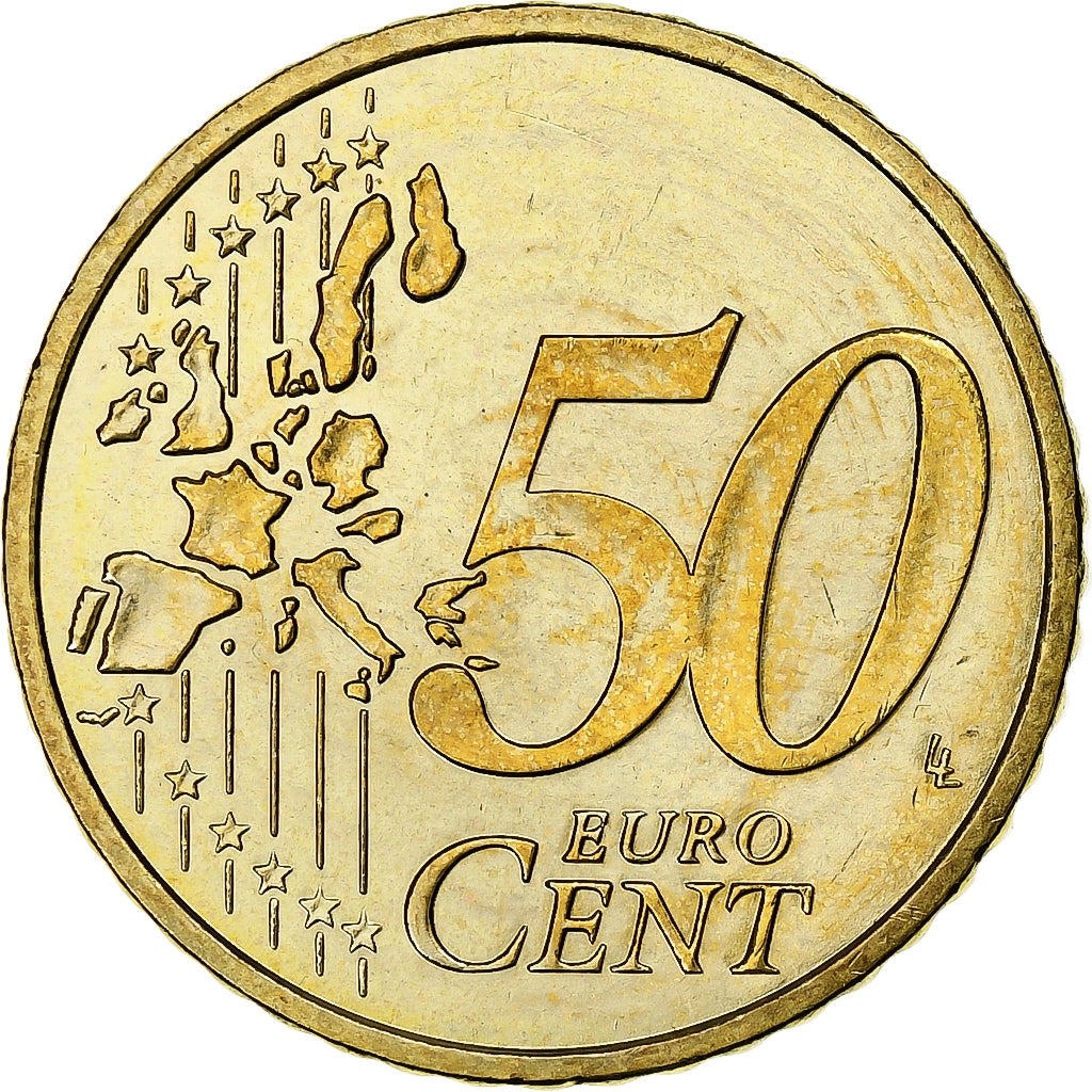 Monaco, 50 Euro Cent, 2003, Paris, MS(64), Brass, KM:172