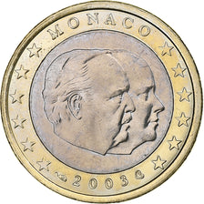 Monaco, Euro, Prince Rainier et Prince Albert, 2003, Paris, MS(63), Bi-Metallic